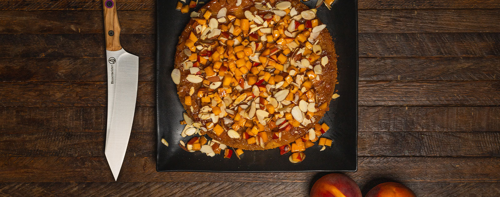 Delicious Peach Upside Down Cake with Chef Claudette Zepeda