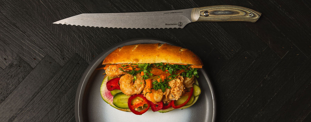 Fried Shrimp Banh Mi - How Chef Christian Gill Beat Bobby Flay