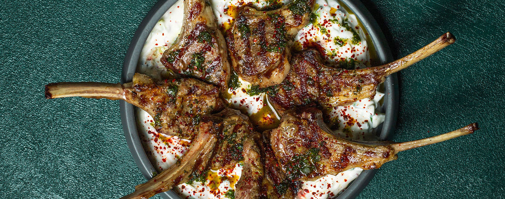 Grilled Adobo Spiced Lamb Chops by Chef Jessica Monty