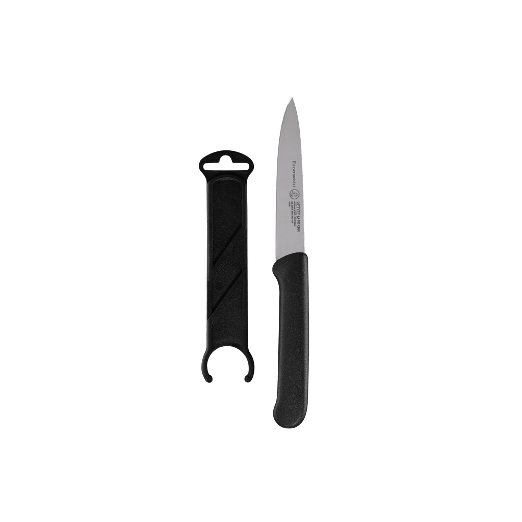 Petite Messer Black Spear Point Parer with Sheath - 4