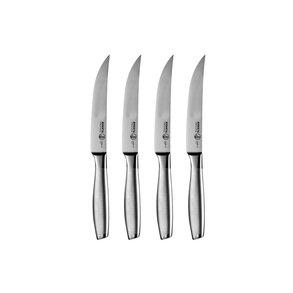 Avanta Stainless 4 Piece Fine Edge Steak Knife Set - Messermeister