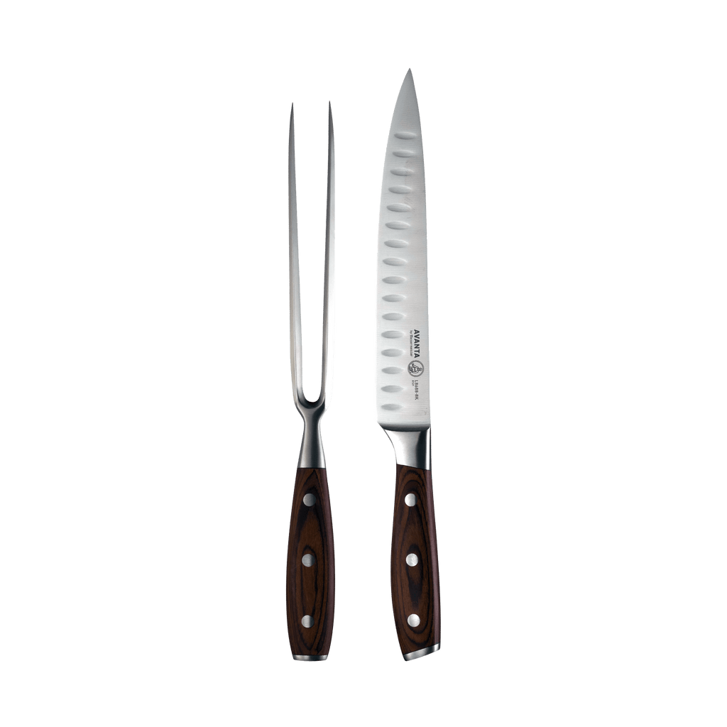 Avanta Pakkawood 2 Piece Kullens Carving Set - Messermeister