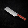 Custom Red Nakiri Knife - 6.5