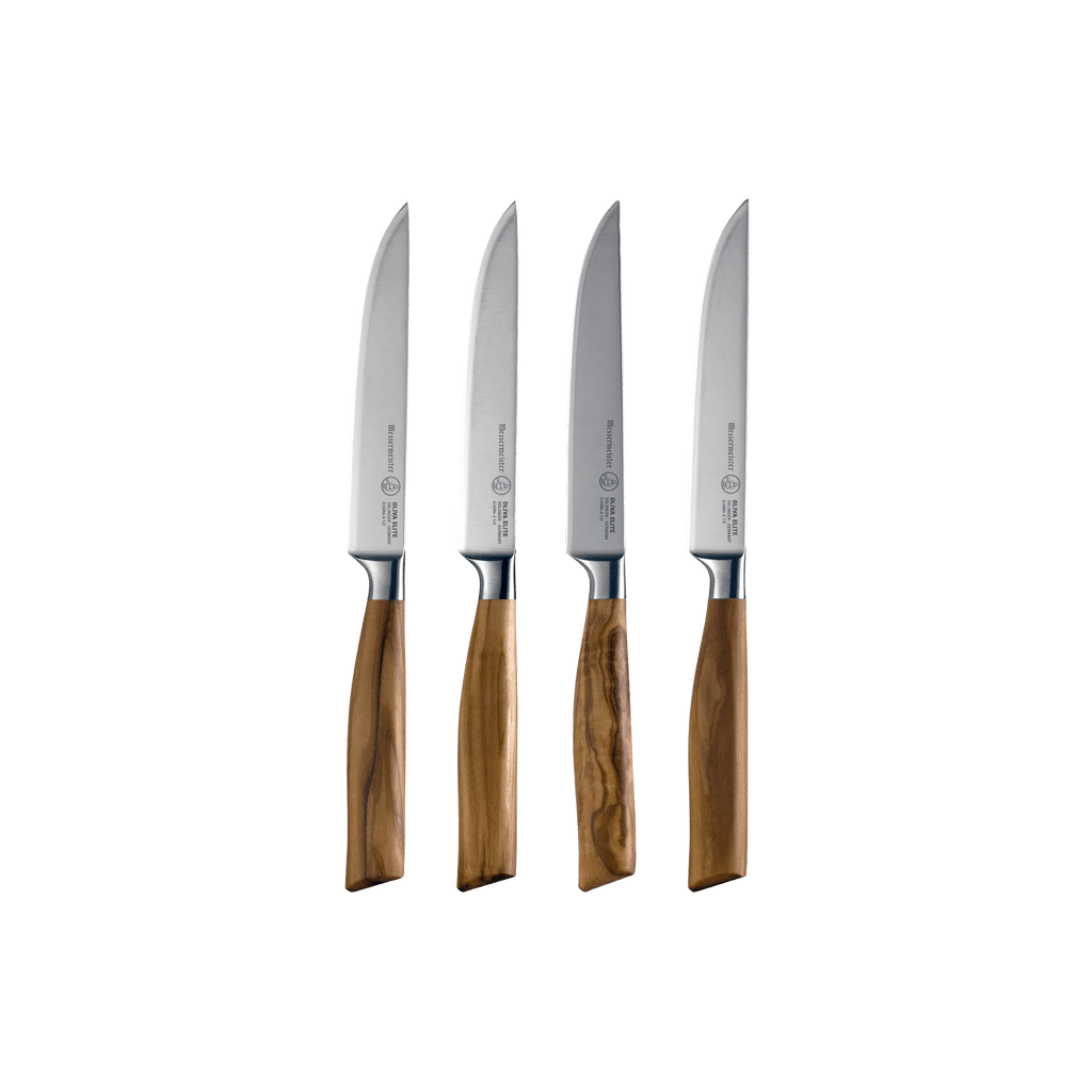 Oliva Elite Fine Edge Steak Knife Set - 4 Piece - Messermeister