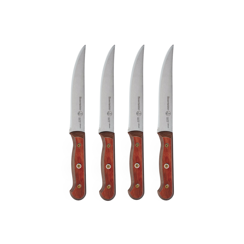 Custom Red 4 Piece Steak Knife Set