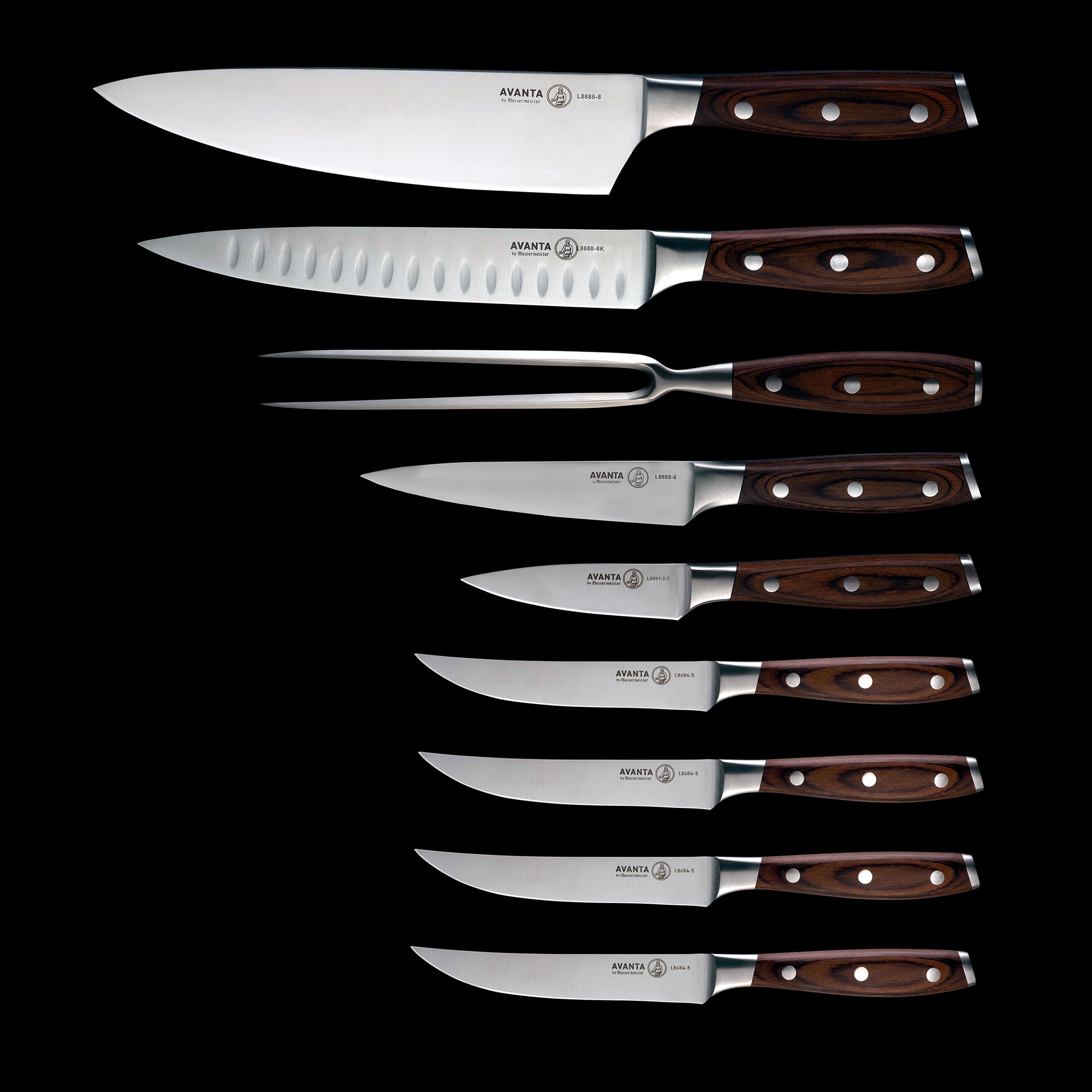 Messermeister Avanta Pakkawood Starter Knife Set