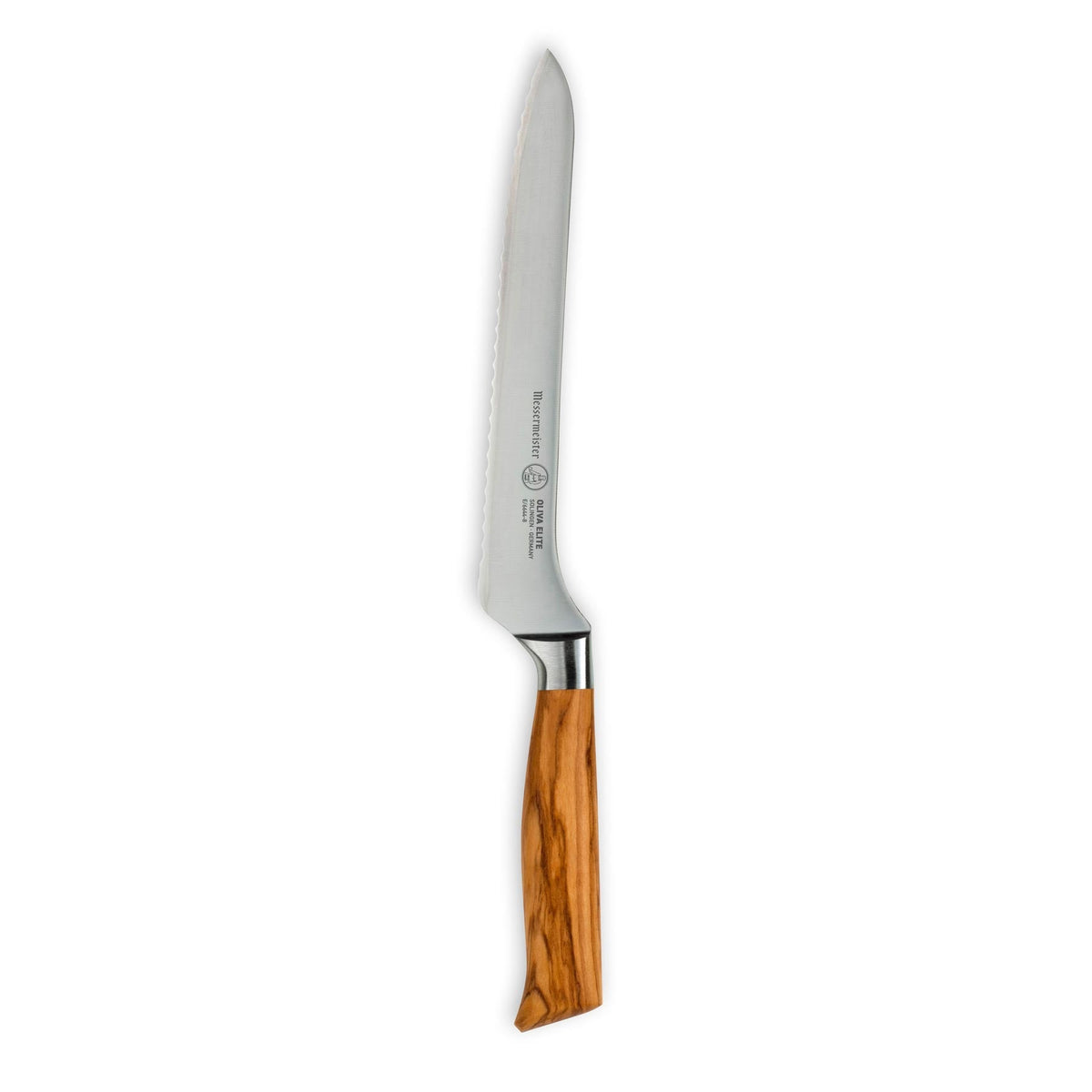 Oliva Elite | 8 Inch | Scalloped Offset Knife | Messermeister®