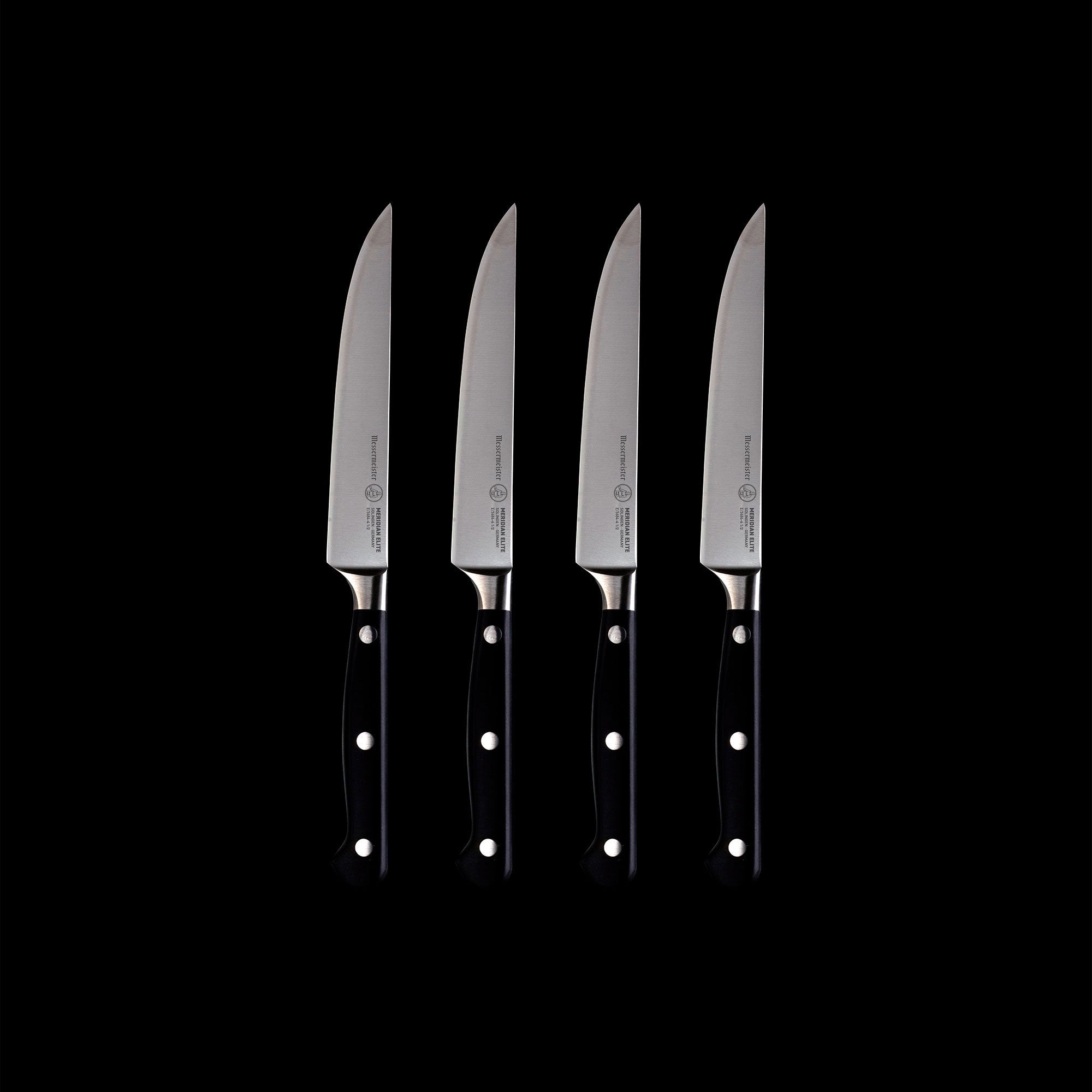 Messermeister Oliva Elite 4 Piece Fine Edge Steak Knife Set